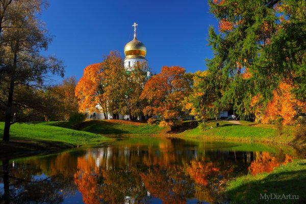 Осень река Вологда храмы