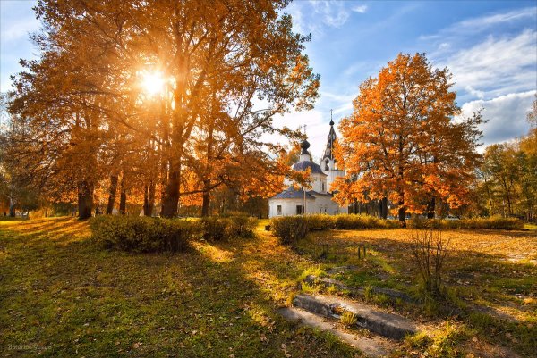 Воскресенский собор Старая Русса осень