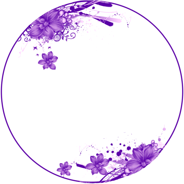 Красивая круглая рамочка