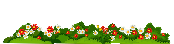 Травка с цветочками для оформления