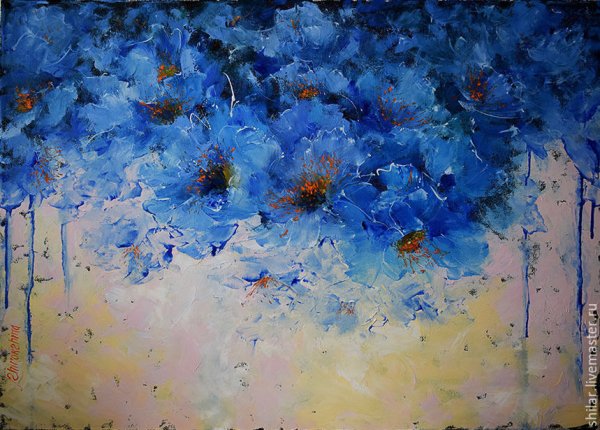 Анастасия Крайнева художник живопись цветы (мастихином)