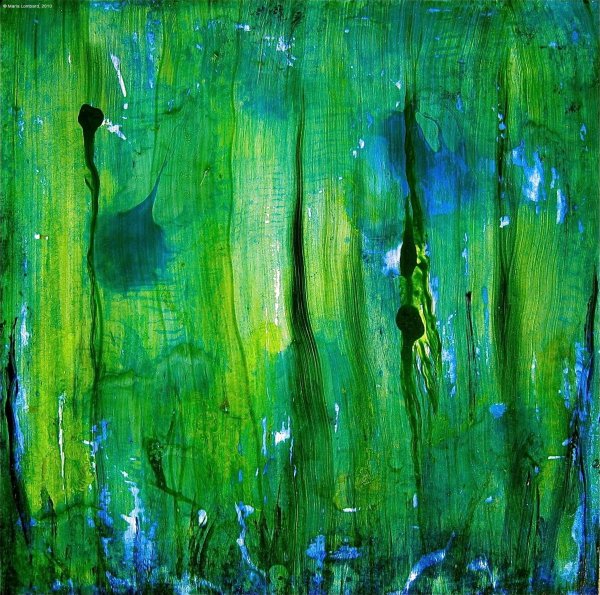 Зелёный цвет в абстрактной живописи