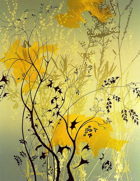 Абстракция в желтом цвете