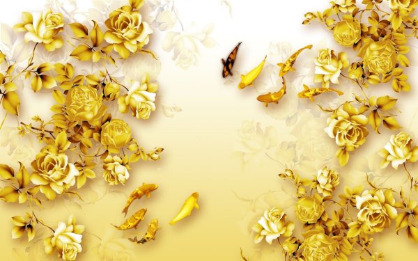 Золотые цветы