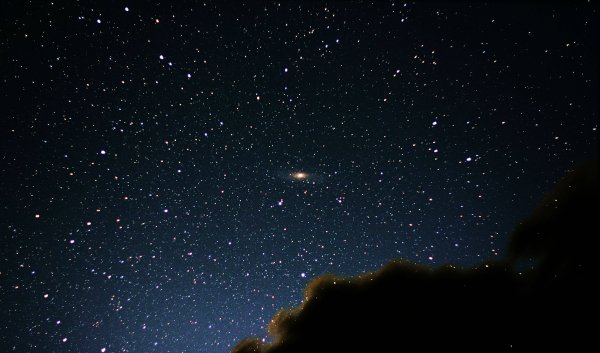 Галактика Андромеда с земли