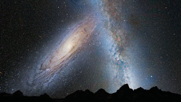 Галактика Млечный путь и Галактика Андромеда