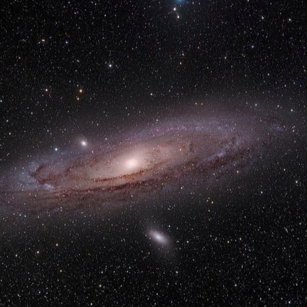 Андромеда Галактика на небе невооружённым глазом