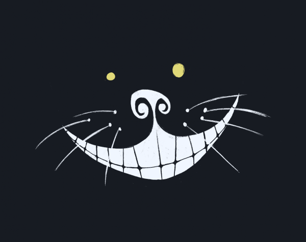 Улыбка Чеширского кота рисунок