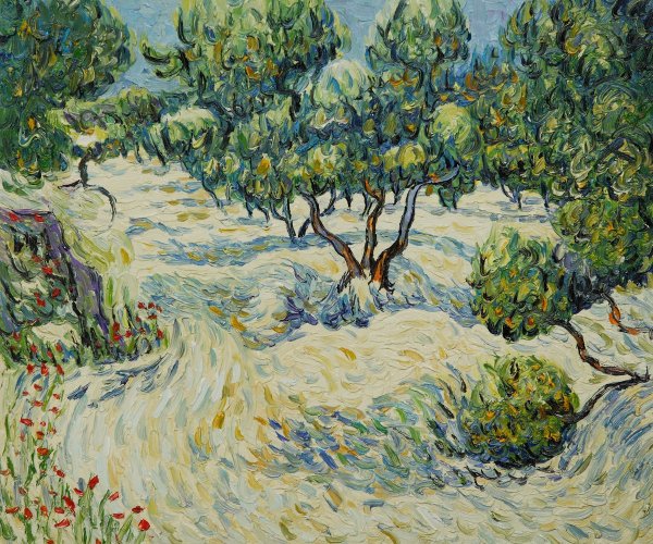 Винсент Ван Гог "пейзаж с деревьями" 1881