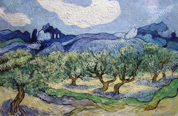 Ван Гог оливковая роща 1889