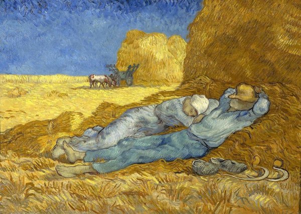 - Винсент Ван Гог, "полуденный отдых", 1890 г.