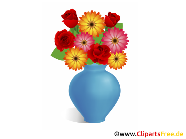 Цветы в вазе для детей