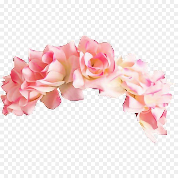 Ободок с розовыми цветами