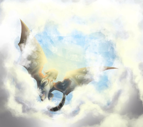 Дракон из облаков