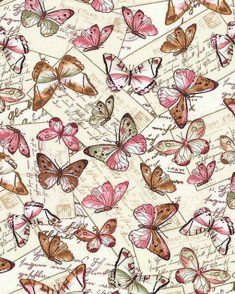 Бабочки на бумаге