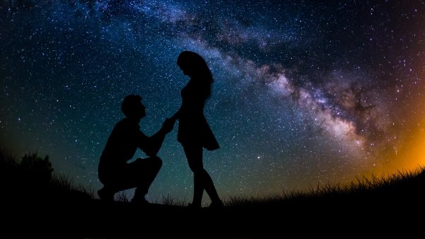 Звездное небо романтика