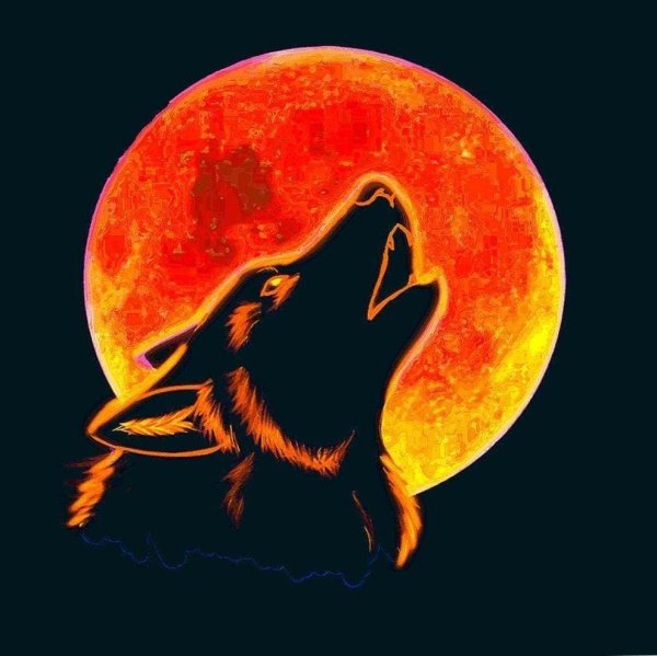 Кровавая Луна волк