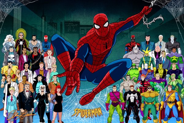 Человек-паук мультфильм 1994 персонажи