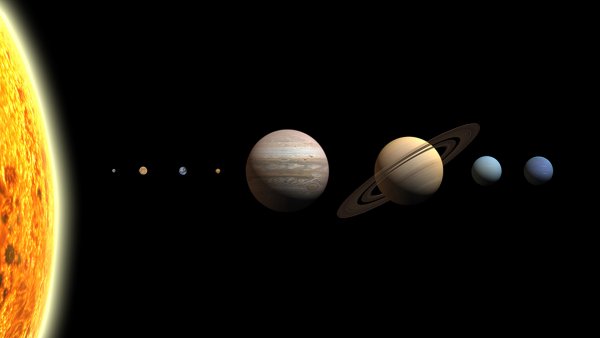 Сатурн среди планет солнечной системы