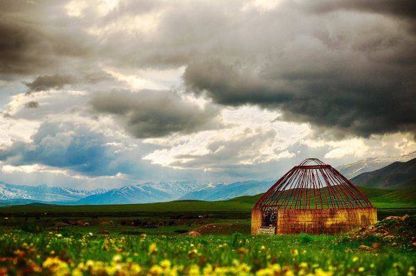 Природа Кыргызстана жайлоо юрта