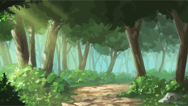 Задний фон лес аниме
