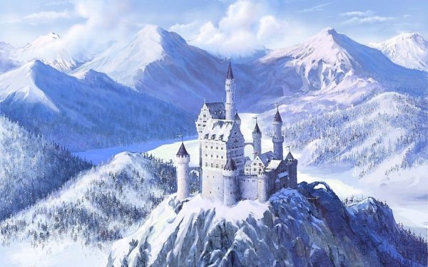 Замок снежной королевы Нойшванштайн