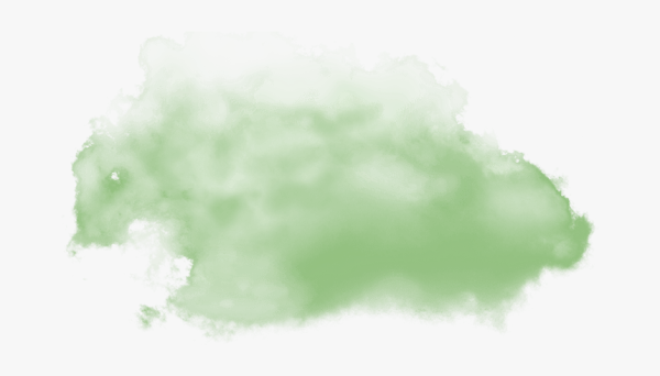 Зиленое облака на прозрачном фоне
