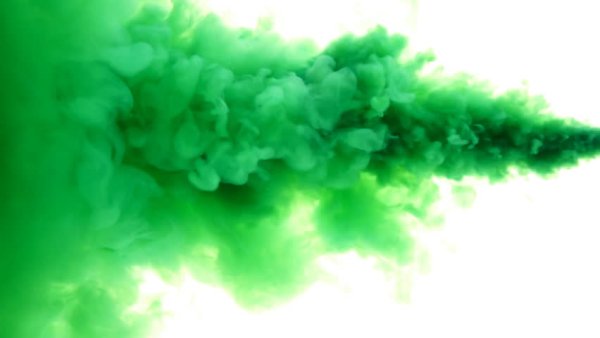 Зеленое облако дыма
