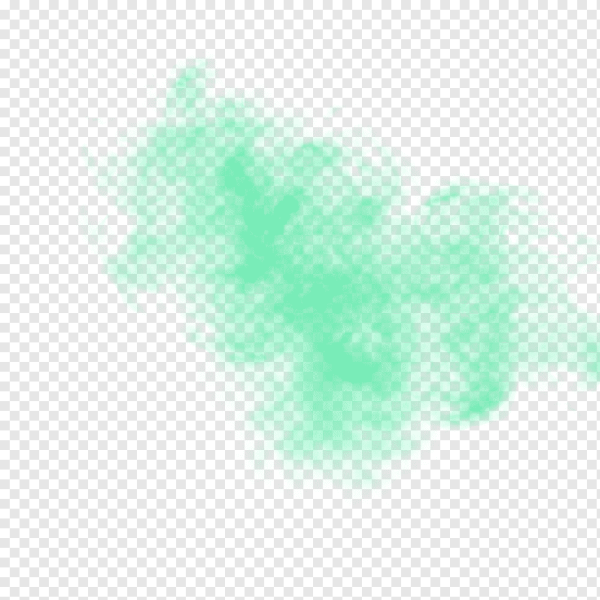 Зеленая дымка на прозрачном фоне