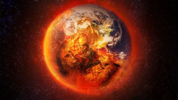 Планета земля в огне
