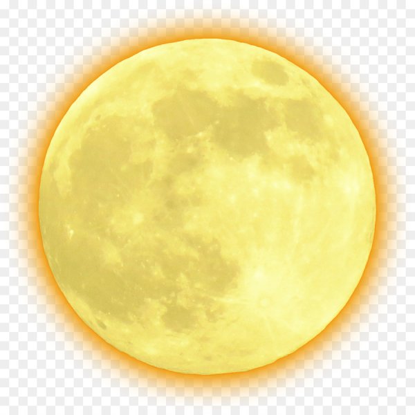 Полная Луна на прозрачном фоне