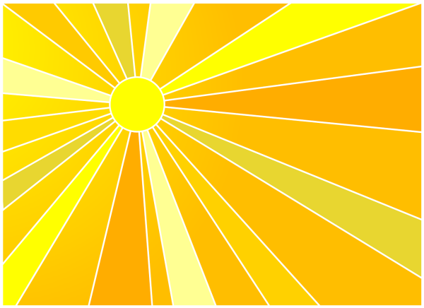 Желтый фон солнце