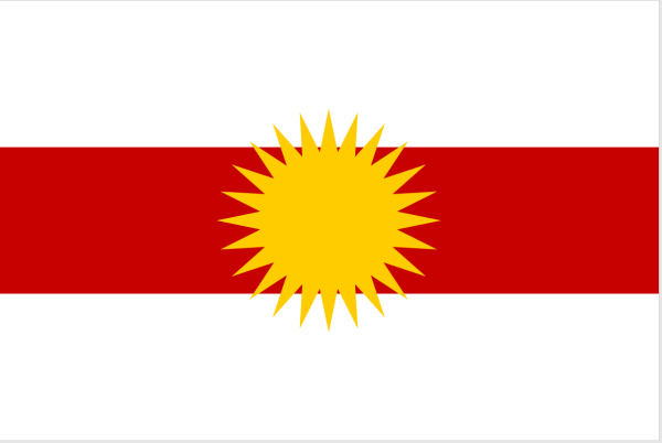 Флаг курдов езидов