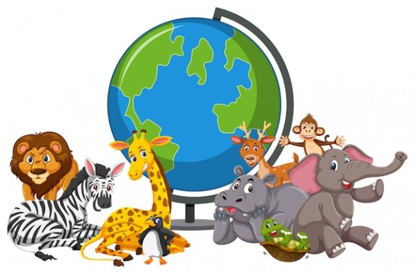 Детский Глобус с животными
