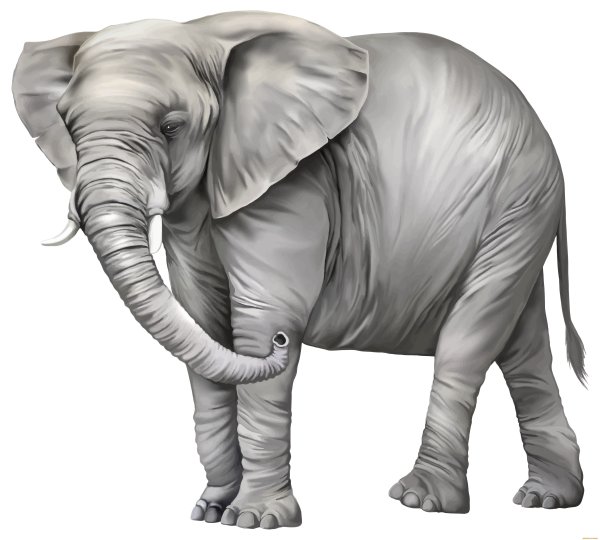Слон картинка на белом фоне