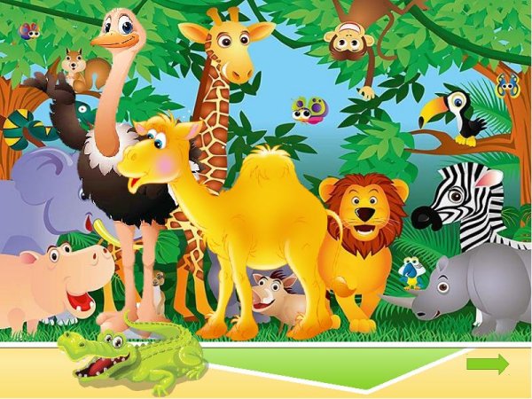 Животные Африки для детского сада