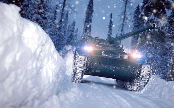 Танк зима World of Tanks