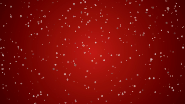 Красный фон со снежинками