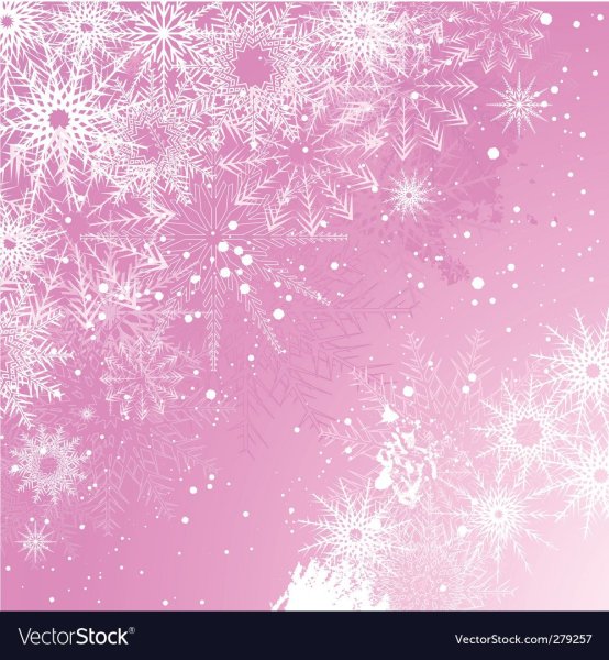 Розовый тон со снежинками