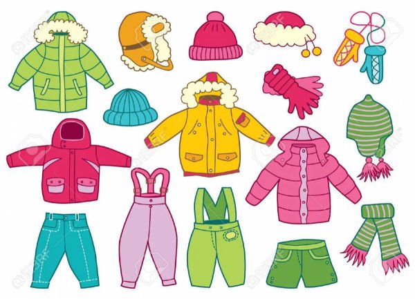 Одежда иллюстрации для детей