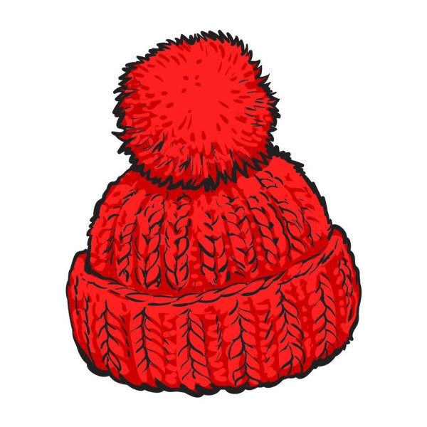 Зимняя шапка мультяшная