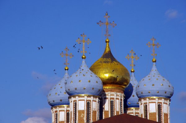 Купола Успенского собора Рязань