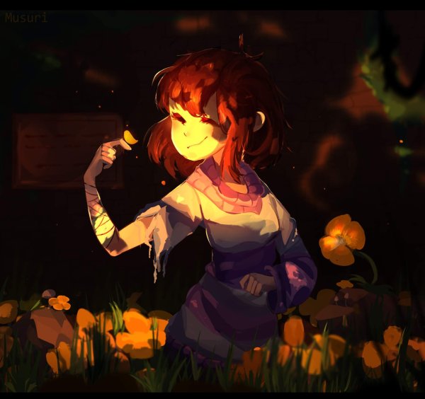 Undertale Chara лютики