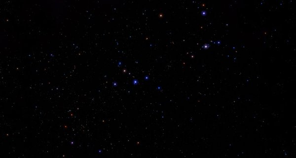 Звезды на прозрачном фоне космос