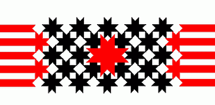 Флаг Удмуртии солярный знак