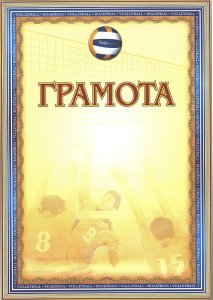 Спортивная грамота волейбол