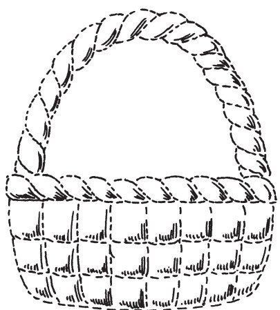 Корзинка раскраска