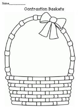 Корзина раскраска