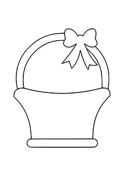 Корзинка раскраска