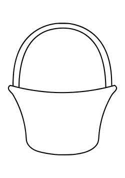 Корзина раскраска для детей